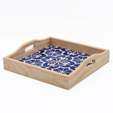 Dessous de plat en faïence bleue Azulejo du Portugal I Vente en ligne Plateau "Azulejos" - Bleu cobalt