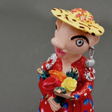 Boneca com flores 20 cm - Jùlia Côta
