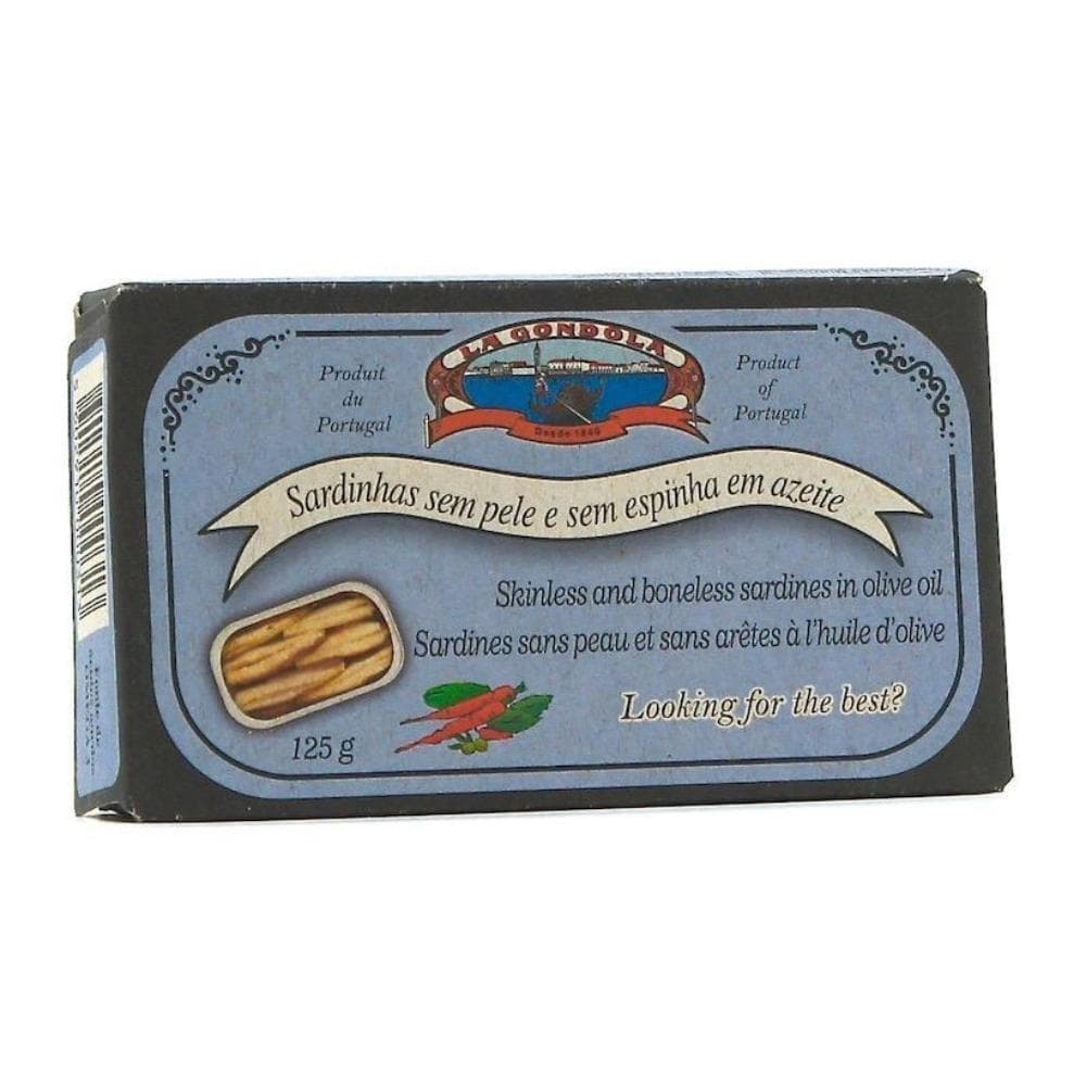 Boneless and Skinless sardines in olive oil