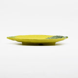 Grand plat en forme de citron I Vaisselle artisanale du Portugal Assiette en céramique "Limāo" - 24cm
