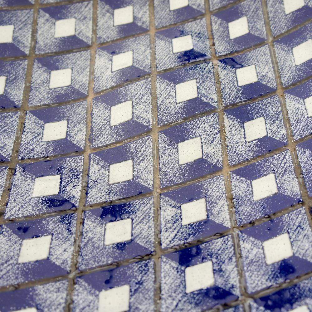 Grand plat en verre fusionné "Marinha Grande"