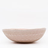 Grand saladier en céramique rose I Motifs dentelles portugaises Grand saladier "Carimbada" rose - 25 cm