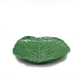 Cabbage Leaf-shaped Ceramic Plate - 10.6''