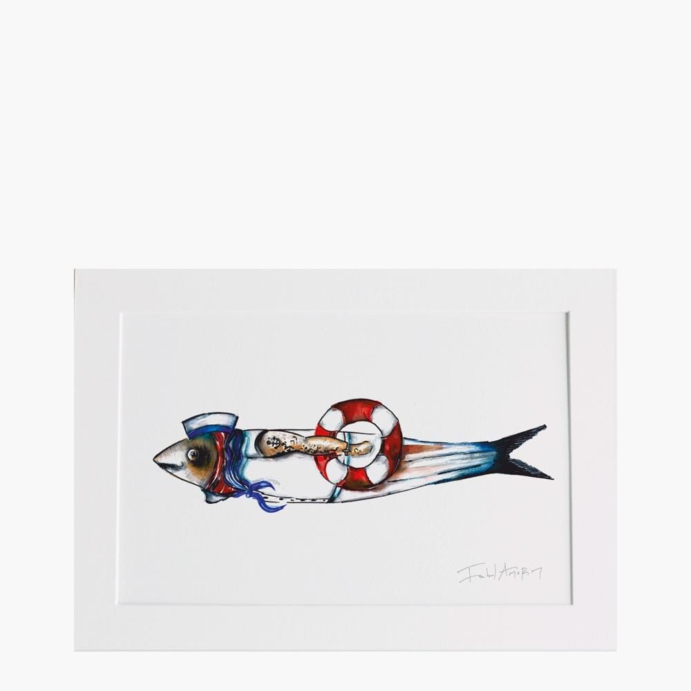 Gravure "Sardinha" par Isabel Amorim