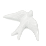 Hirondelle traditionnelle en céramique blanche