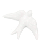 Hirondelle blanche en céramique I Produit artisanal du Portugal Hirondelle en céramique blanche