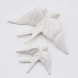 Hirondelle stylisée en céramique blanc mat I Artisanat portugais Hirondelle stylisée en céramique - Blanche mat