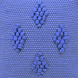 Housse de coussin 40x40 "Tapete de Trapo" - Bleu foncé