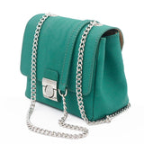 Mini-sized bag in green cork