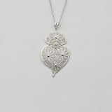 Coração de Viana I Anhänger aus Silber – 8 cm