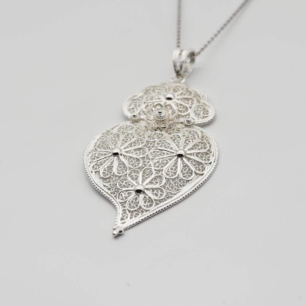 Coração de Viana I Anhänger aus Silber – 8 cm