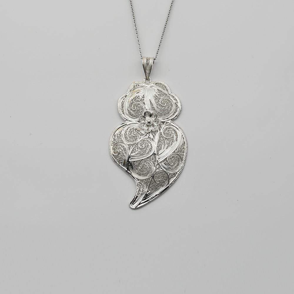 Coração de Viana I Anhänger aus Silber – 7 cm