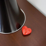 Heart in ceramic - Red