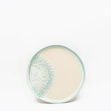 Teller "Estrela do mar" grün und weiß - 20cm