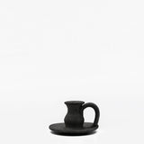Pichet à eau Bilha de Rosca I Poterie noire de Bisalhães I Portugal Porte bougie en terre cuite noire de Bisalhães