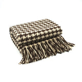 Wool Plaid Brown and Beige