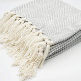 Plaid en coton motifs chevrons I Artisanat du Portugal en ligne Plaid en coton "Chevrons" 200X135