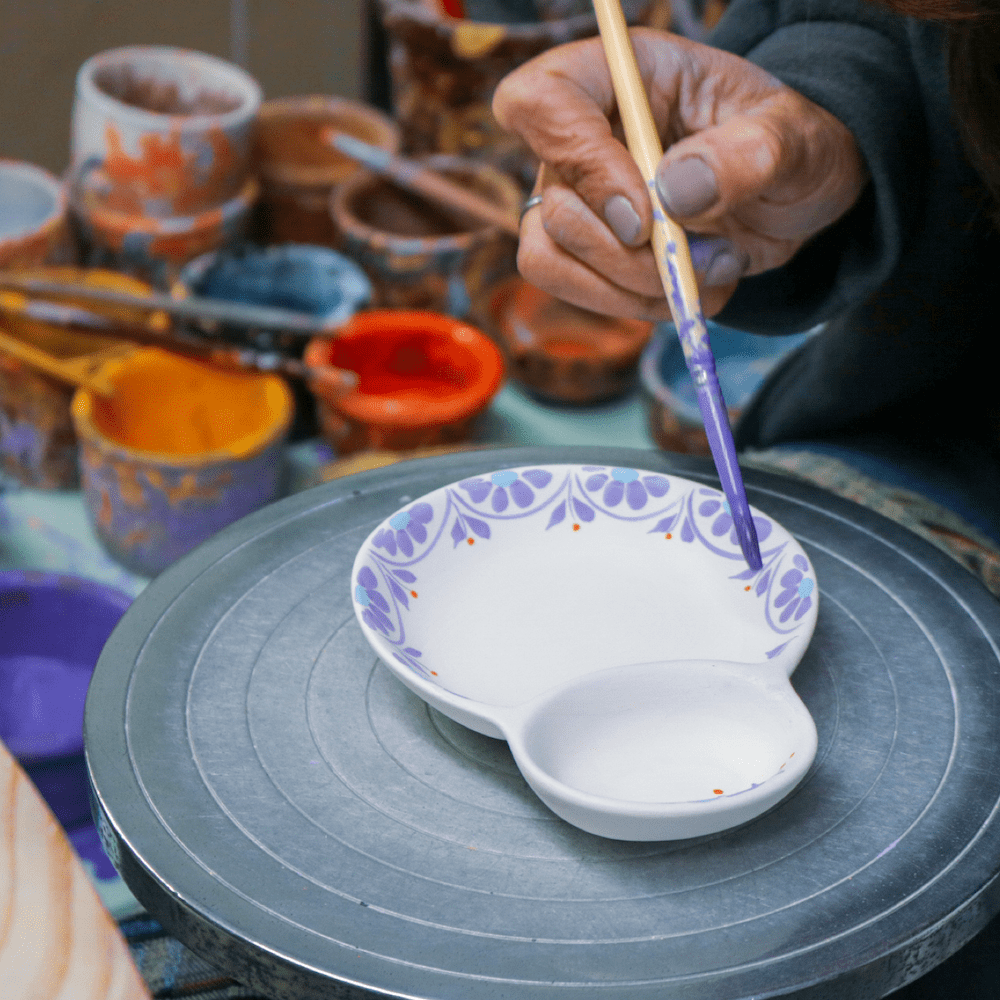 Tradicional I Ceramic olives dish - Yellow