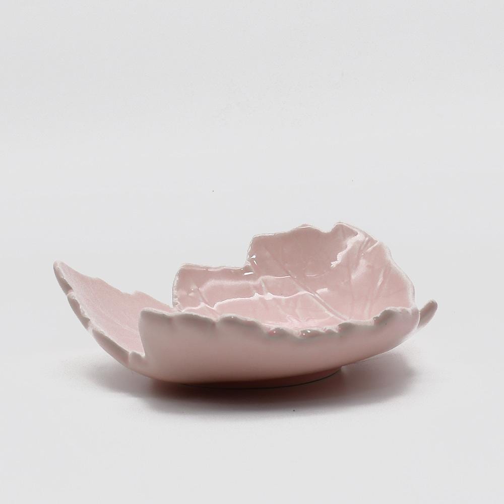 Plat en céramique traditionnel du Portugal 19cm Coupe en céramique "Manteiga" - Rose