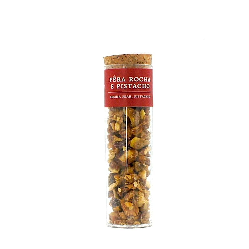 Tube of dehydrated Pears and Pistachios