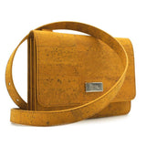 Sac à bandoulière en liège jaune