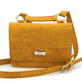 Sac à bandoulière en liège jaune