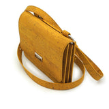 Sac à bandoulière en liège jaune