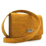 Sac à bandoulière en liège jaune