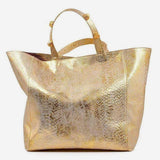 Embossed cork Shopping bag - Gold