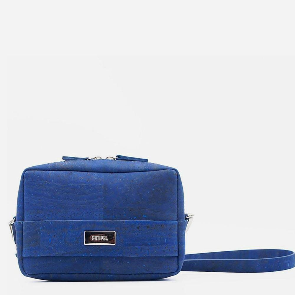 Blaue Gürteltasche aus Kork
