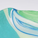 Saladier en verre bleu I Artisanat portugais Saladier en verre "Marinha Grande" 28cm -