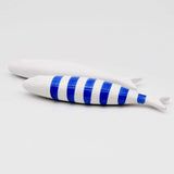 Set of 2 ceramic Sardines - Blue