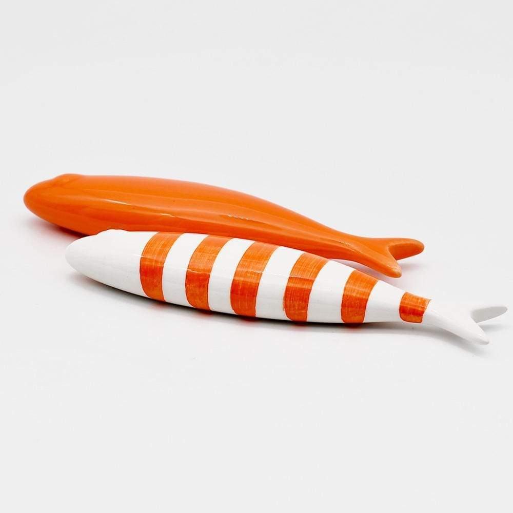 Sardine en céramique portugaise I Toutes couleurs I Vente en ligne Sardine en céramique unie - 11 couleurs Orange