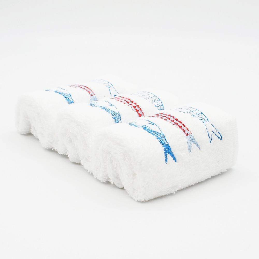 Small embroidered hand towels I Set of 3