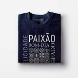 Unisex-T-Shirt "Paixão" - Blau