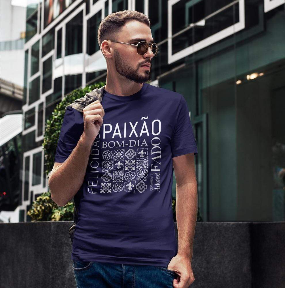 Unisex-T-Shirt "Paixão" - Blau
