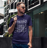 Unisex-T-Shirt "Paixão" - Blau