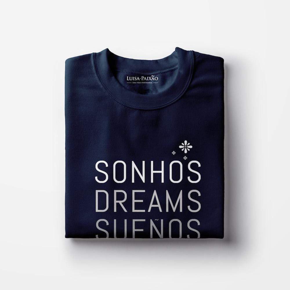 Unisex T-Shirt "Sonhos" - Blau