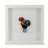 Quilling-Bild "Hahn von Barcelos"