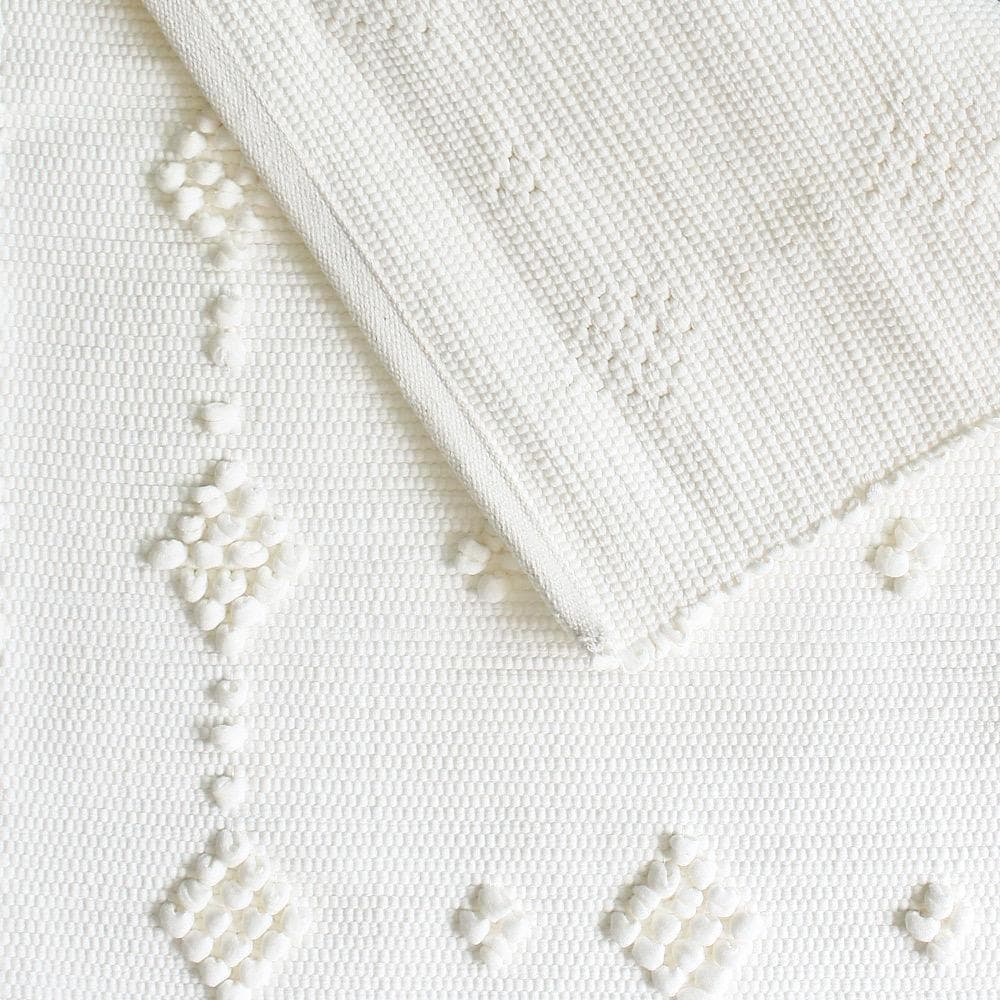 Tapis de salle de bains 100x50 - Blanc cassé