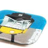 Fused glass cup and saucer "Electrico 28"