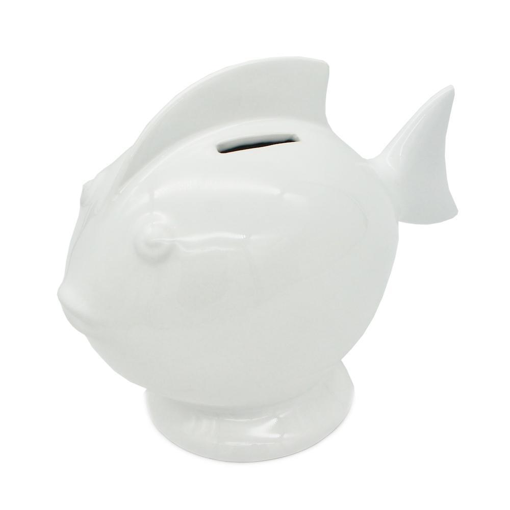 Ceramic Moneybox - White