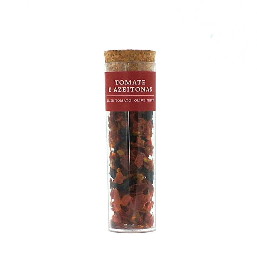 Tube of dehydrated Tomatoes and Black Olives